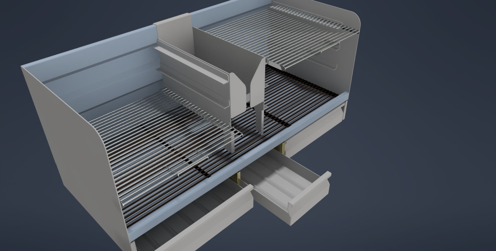 Fabbed Standard Build-in Braai left side frontal image