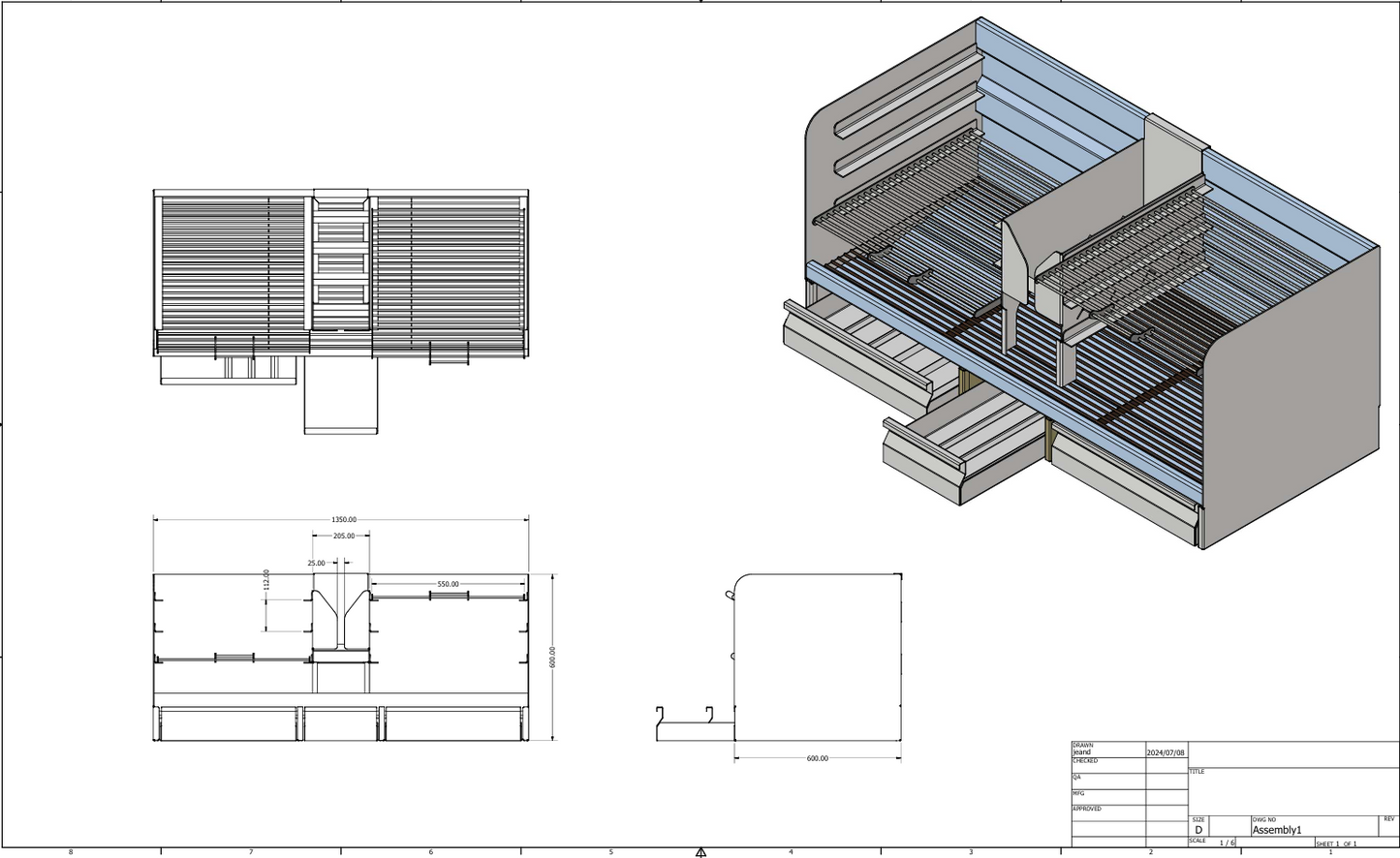 Fabbed Standard Build-in Braai